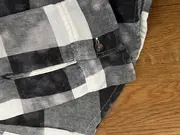 Vorschaubild 4 von Herren Freizeithemd Karohemd Schwarz Gr. 46/S Casual Langarm