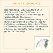 Vorschaubild 3 von Pocketquiz Fußball Quizfächer 1500 Fragen WM BL CL ab 8 Jahre
