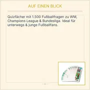 Vorschaubild 2 von Pocketquiz Fußball Quizfächer 1500 Fragen WM BL CL ab 8 Jahre
