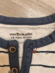 Vorschaubild 2 von Baby T-Shirt Maritim Gestreift Gr. 80/81 Weiß Blau