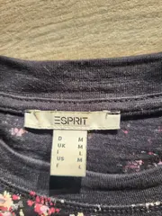 Vorschaubild 3 von Damen T-Shirt Blumenmuster Schwarz Gr. 38/M Feminin