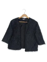 Vorschaubild 1 von Strickjacke Damen 36/S Schwarz Elegant Strukturmuster 3/4-Arm