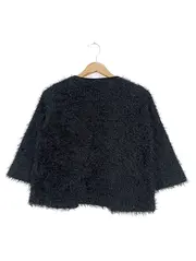 Vorschaubild 2 von Strickjacke Damen 36/S Schwarz Elegant Strukturmuster 3/4-Arm