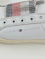 Vorschaubild 3 von Kinder Sneaker low Gr. 31 Weiß Strass Casual Sportschuhe