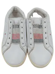 Vorschaubild 2 von Kinder Sneaker low Gr. 31 Weiß Strass Casual Sportschuhe