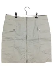 Vorschaubild 1 von Taifun Damen Minirock Gr. 38 Beige Casual Reißverschluss Rock
