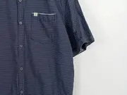 Vorschaubild 7 von Herren Business Hemd Kurzarm Blau Grafisch Gr. 52 XL Baumwolle