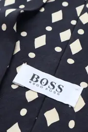 Vorschaubild 3 von Herren Krawatte Schwarz Seide Grafisches Muster Business Elegant