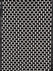 Vorschaubild 2 von Bleistiftrock Damen Gr. 40 Schwarz Geometrisch Business Midirock