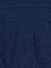 Vorschaubild 6 von Damen Spitzenbluse Gr. 36 S Blau Elegant Kurzarm