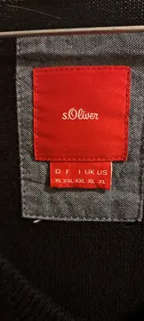 Vorschaubild 3 von Herren Pullover Basic V-Ausschnitt Uni Baumwolle Schwarz XL