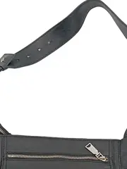 Vorschaubild 3 von Damen Umhängetasche Leder Schwarz Schultertasche Crossbody Bag