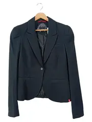 Vorschaubild 1 von Damen Blazer Gr. 36/S Schwarz Klassisch Business Jacke Eleganter Schnitt