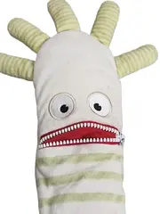 Vorschaubild 2 von Kuscheltier Monster Grün Weiß Gestreift 48cm Plüschtier