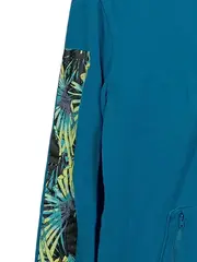 Vorschaubild 4 von Kapuzenpullover Herren L Türkis Logo Print Floral Freizeit