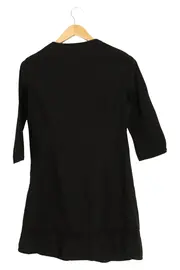 Vorschaubild 2 von Damen Freizeitkleid Schwarz Gr. 38/M Baumwolle Elegant Vintage