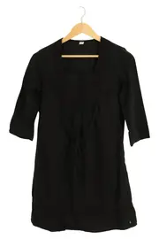 Vorschaubild 1 von Damen Freizeitkleid Schwarz Gr. 38/M Baumwolle Elegant Vintage