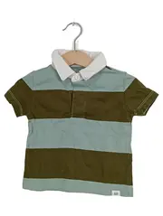 Vorschaubild 1 von Baby Jungen Poloshirt gestreift kurzarm Baumwolle Gr. 80