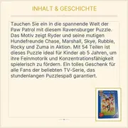 Vorschaubild 5 von Puzzle Paw Patrol 54 Teile Kinderpuzzle ab 5 Jahren