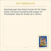 Vorschaubild 4 von Puzzle Paw Patrol 54 Teile Kinderpuzzle ab 5 Jahren