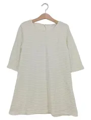 Vorschaubild 1 von Freizeitkleid Kinder Gr. 128 Beige Casual Strukturmuster