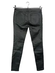 Vorschaubild 2 von Damen Jeans Bootcut Schwarz Gr. 36/S Elegant Modern Coated Look