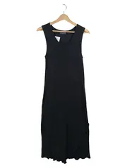 Vorschaubild 1 von Maxikleid Damen Gr. S Schwarz Uni Freizeitkleid Viskose