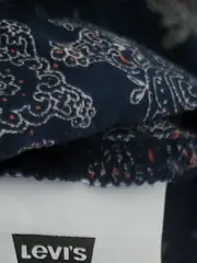 Vorschaubild 5 von Damen Bluse Bohemian Paisley Muster Blau Baumwolle Gr. S/36