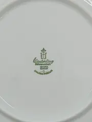 Vorschaubild 5 von Schwarzenbach Unterteller Strohblume blau weiß Bavaria Germany 15cm