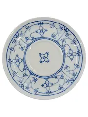 Vorschaubild 1 von Schwarzenbach Unterteller Strohblume blau weiß Bavaria Germany 15cm