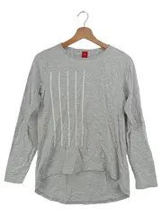 Vorschaubild 1 von Langarmshirt Kinder Gr. 164 Grau Casual Streetwear Baumwolle