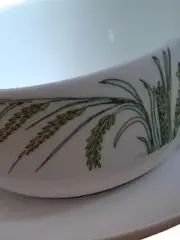 Vorschaubild 2 von Studio-Linie Suppentasse mit Untertasse Ähren Dekor Porzellan Weiß