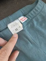 Vorschaubild 3 von Mädchen Leggings Rippstrick Petrol Gr. 110 4-5 Jahre