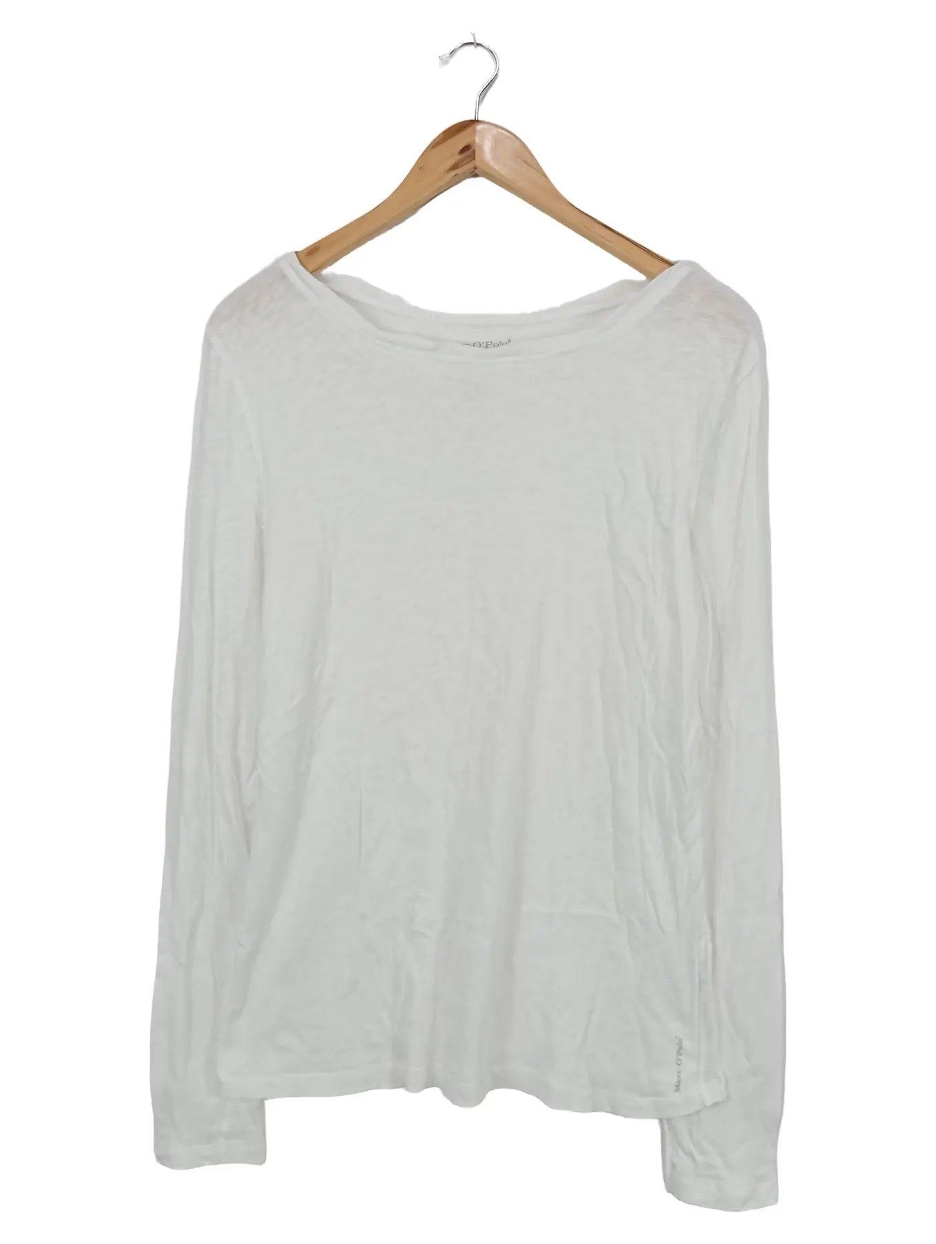 MARC O'POLO Langarmshirt Damen XL Weiß Casual Langarm Shirt