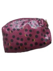 Vorschaubild 2 von Kosmetiktasche Pink Gepunktet Stoff Damen Klein 7x15cm