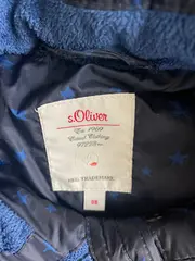 Vorschaubild 4 von Kinder Steppjacke Mädchen Gr. 98 Blau Sterne Kapuze Winterjacke