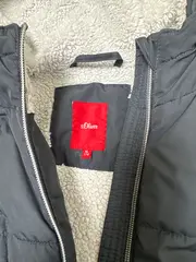 Vorschaubild 2 von Steppjacke Kinder Gr. 176 Grau Kapuze Sherpa-Futter XL