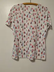 Vorschaubild 2 von Damen T-Shirt Gr. 38 Segelboot Maritim Weiß Blau Rot