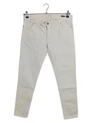 Vorschaubild 1 von Damen Jeans Slim Fit Gr. 42 W33 XL Beige Casual Reißverschluss