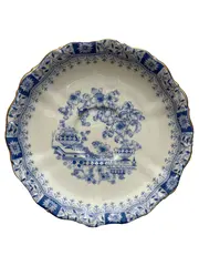 Vorschaubild 1 von Kuchenteller Teller blaues Blumenmuster Klassisch Porzellan