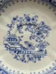 Vorschaubild 3 von Kuchenteller Teller blaues Blumenmuster Klassisch Porzellan