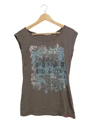 Vorschaubild 1 von EDC Damen T-Shirt Grau Gr. 34/XS Casual mit Print