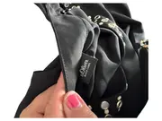 Vorschaubild 4 von Damen Bluse Gr. 40 L Schwarz Perlenbesatz Langarm Modern