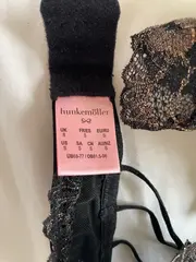 Vorschaubild 4 von Damen BH Spitze Schwarz Gold Bralette Gr. S