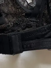 Vorschaubild 3 von Damen BH Spitze Schwarz Gold Bralette Gr. S
