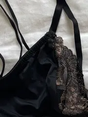 Vorschaubild 2 von Damen BH Spitze Schwarz Gold Bralette Gr. S