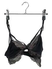 Vorschaubild 1 von Damen BH Spitze Schwarz Gold Bralette Gr. S