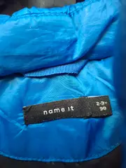 Vorschaubild 2 von Kinder Steppjacke Gr. 98 Blau mit Kapuze Winterjacke 2-3 Jahre