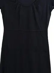 Vorschaubild 4 von Damen Freizeitkleid Gr. 34 Schwarz Casual Kurzarm