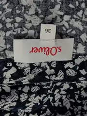 Vorschaubild 3 von Damen Bluse Gr. 36/S Blau Florales Muster Langarm Casual